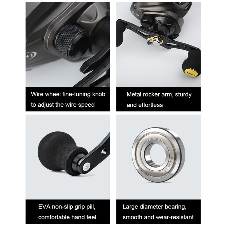 High Speed Long-throw Outdoor Fishing Anti-explosive Line Fishing Reels, Specification: AC2000 Purple Left
