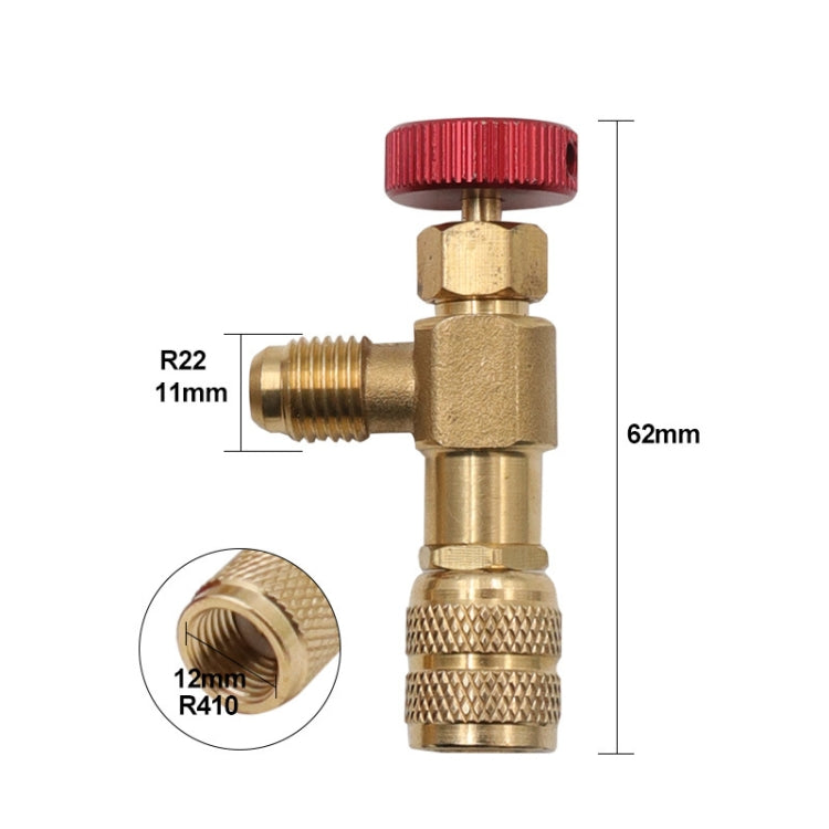 Air Conditioner Fluoridation Safety Valve Refrigerant Filling Connector