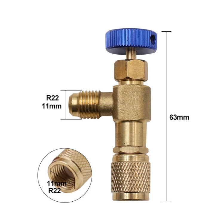 Air Conditioner Fluoridation Safety Valve Refrigerant Filling Connector