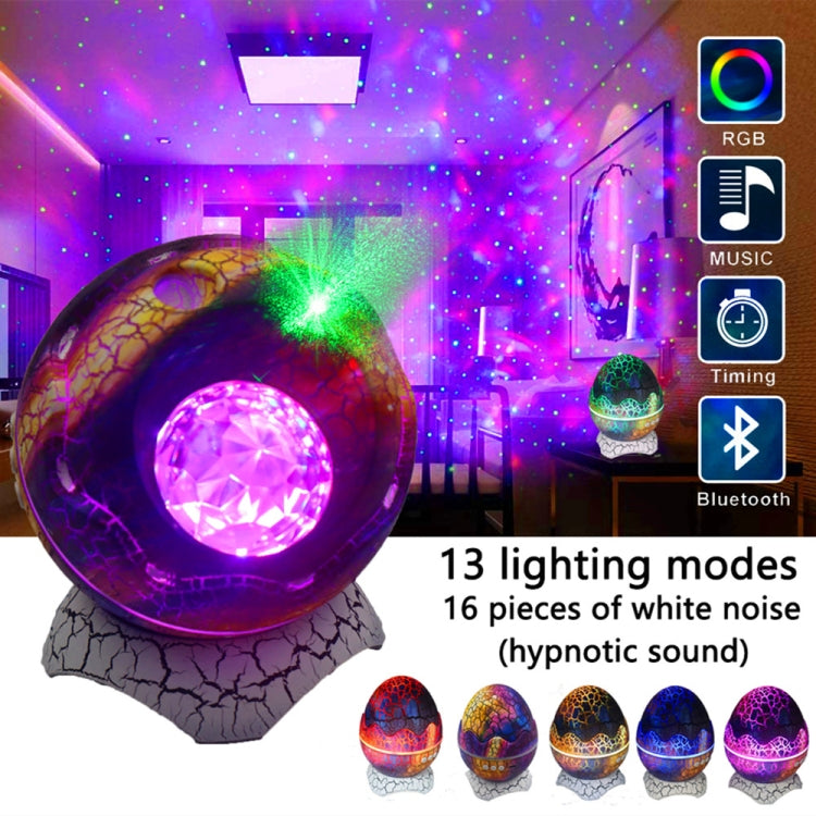 K850 LED Dinosaur Egg Remote Control Bluetooth Star Projection Light with Speaker Function