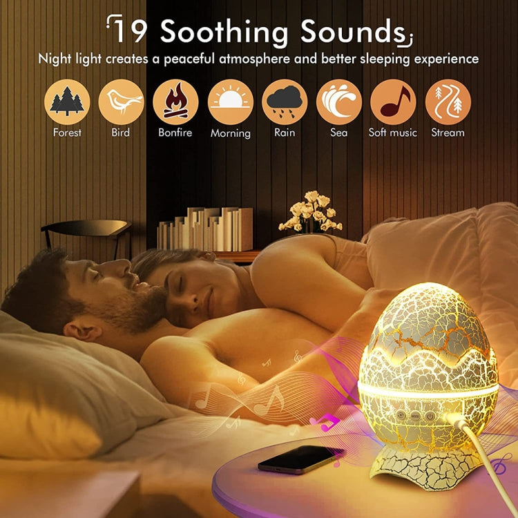 K850 LED Dinosaur Egg Remote Control Bluetooth Star Projection Light with Speaker Function