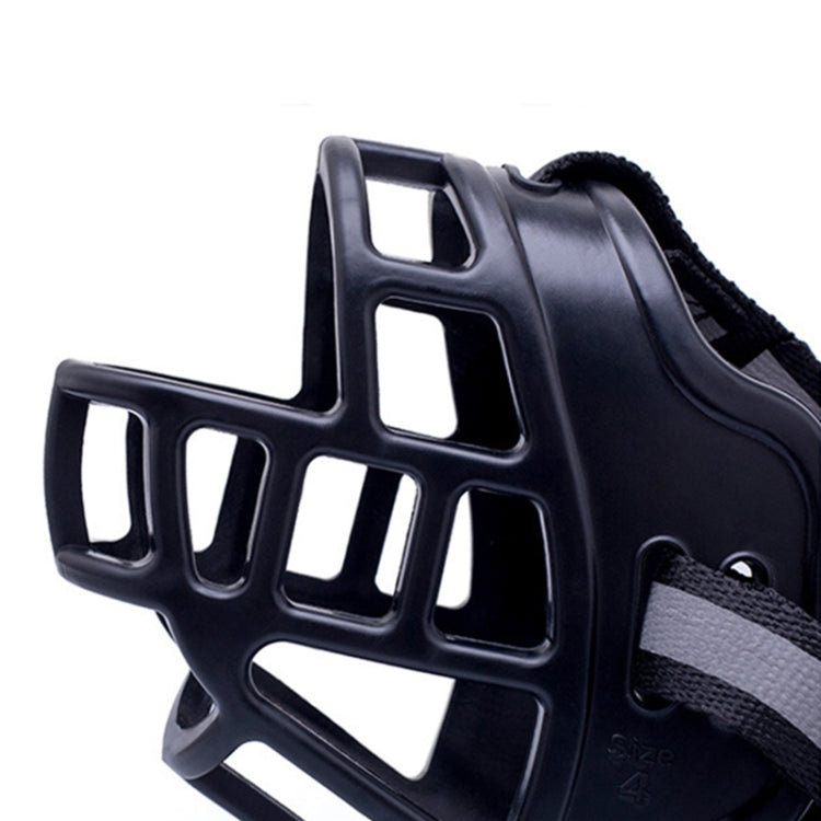 Reflective Pet Mouth Cover Anti-bite Anti-Chewing Adjustable Dog Muzzle Dog Mask, Size: NO.