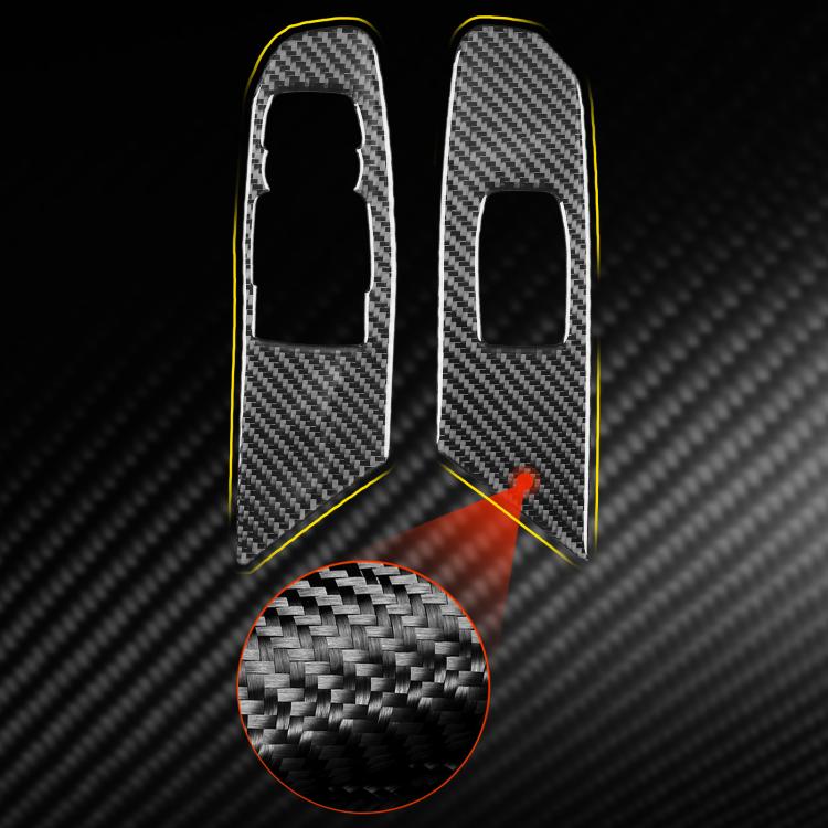 For Chevrolet Corvette C8 2pcs /Set Left-Hand Drive Lift Button Decorative Sticker - Black