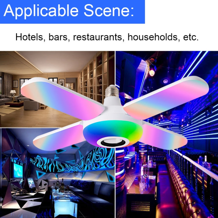 Smart Remote Control Colorful Folding Music Bulb Light with Audio Function, Spec: New 4+1