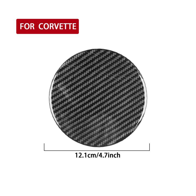 For Chevrolet Corvette C8 Fuel Tank Cover Decorative Stickers - Black