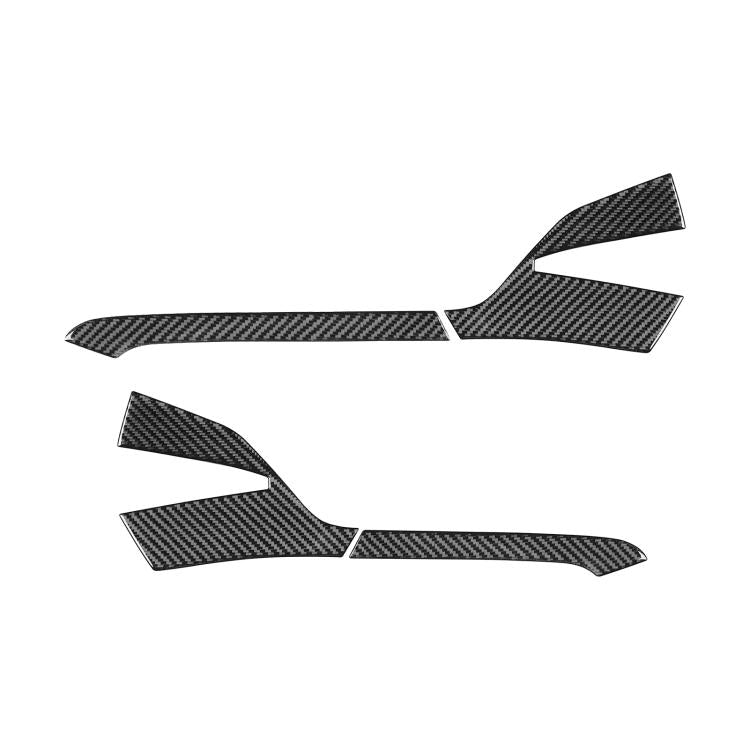 For Chevrolet Corvette C8 4pcs /Set Right-Hand Drive Rearview Mirror Anti-Scratch Sticker - Black