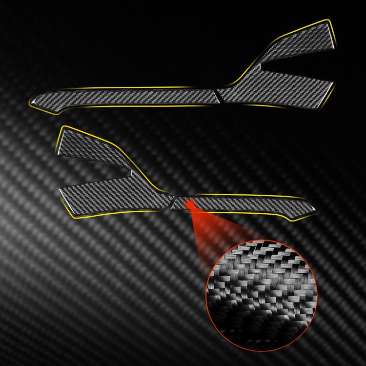 For Chevrolet Corvette C8 4pcs /Set Right-Hand Drive Rearview Mirror Anti-Scratch Sticker - Black