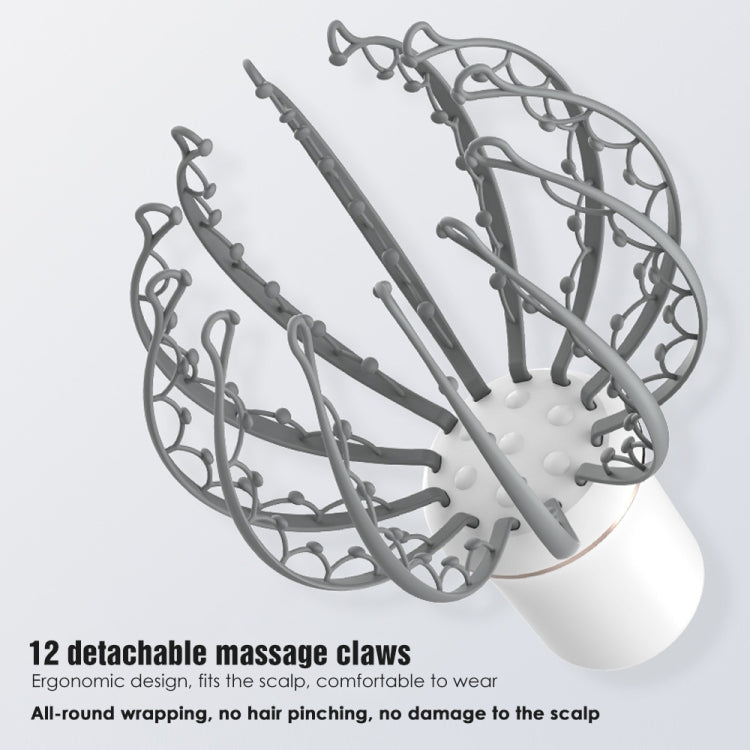 Electric Octopus Claw Scalp Massager Hands Free Head Scratcher Rechargeable