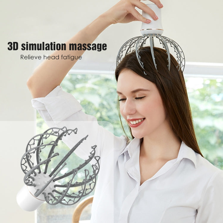 Electric Octopus Claw Scalp Massager Hands Free Head Scratcher Rechargeable