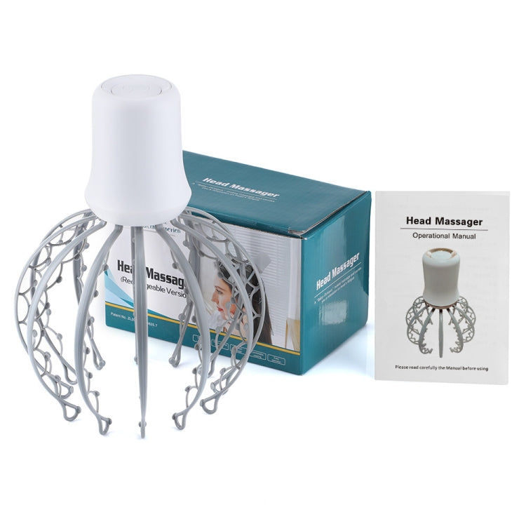 Electric Octopus Claw Scalp Massager Hands Free Head Scratcher Battery Model