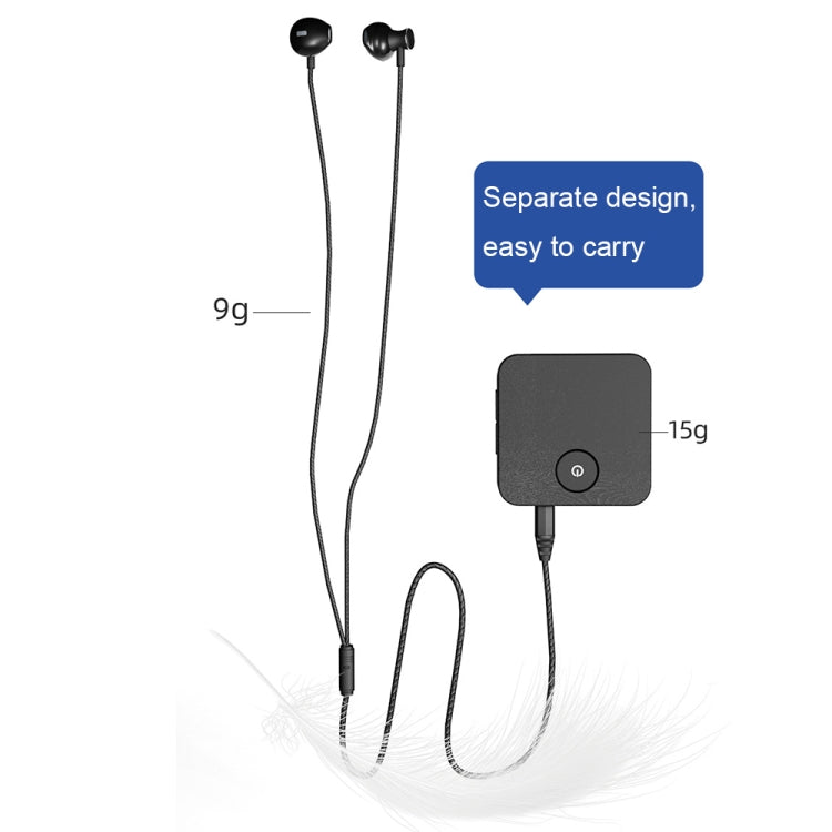 U20 Lavalier Bluetooth Sound Collector Smart Auxiliary Bluetooth Headset(Black)