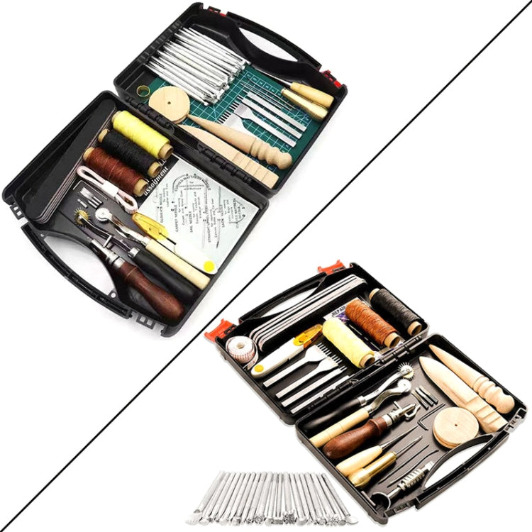 59 In 1 Handmade Leather DIY Tool Set Sewing Craft Tool Set, Style: A5 Pads