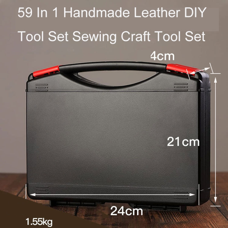 59 In 1 Handmade Leather DIY Tool Set Sewing Craft Tool Set, Style: A5 Pads