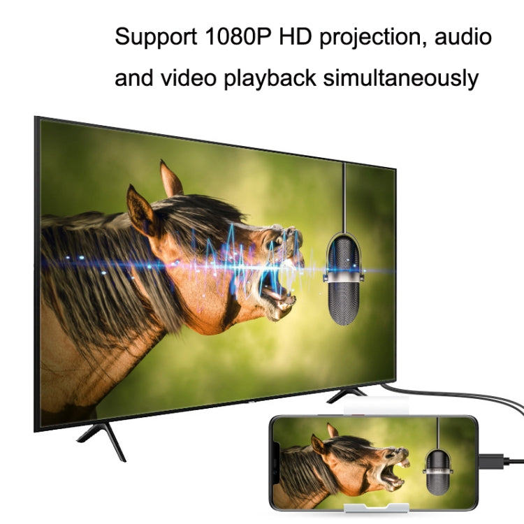 R10 Type-C / USB-C to HDMI 1080P HDTV Dongle Cable, Plug And Play HDMI With Screen Plug And Play