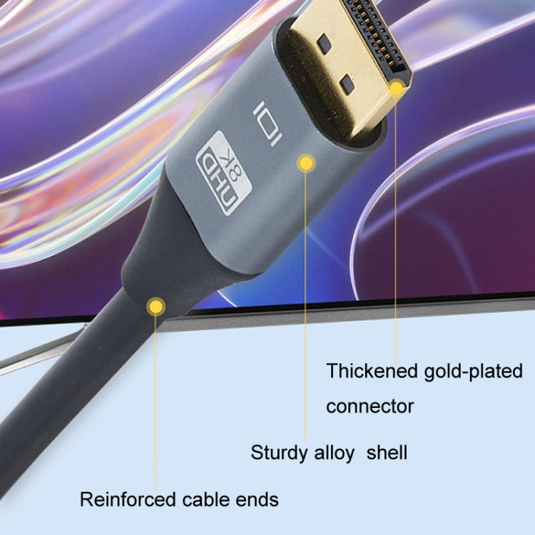 DP1.4 Version 8K DisplayPort Male to Male Electric Graphics Card HD Cable, Length: 2m