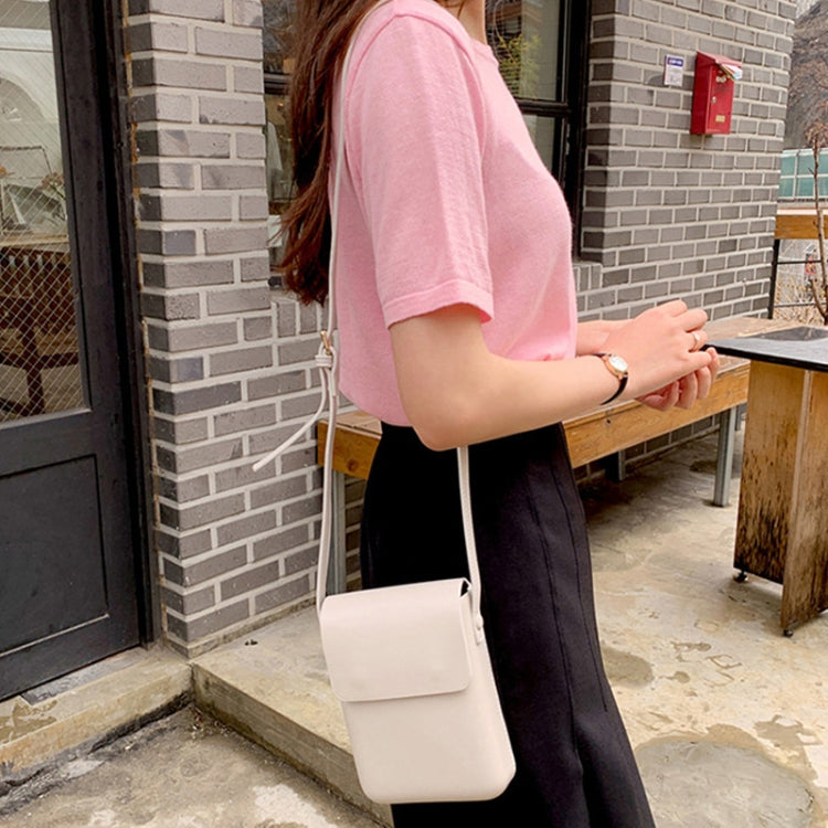 Fashion Versatile Vertical Models Single Shoulder Crossbody Mobile Phone Bag, Color: Purple