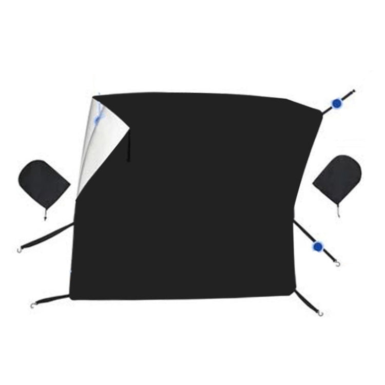 Car Front Window Snow Coated Silver Cloth Anti-freeze Sun Blocker Cover(205x150x167cm)