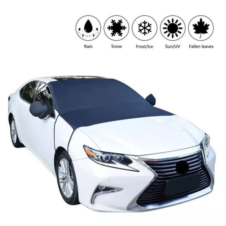 Car Front Window Snow Coated Silver Cloth Anti-freeze Sun Blocker Cover(205x150x167cm)