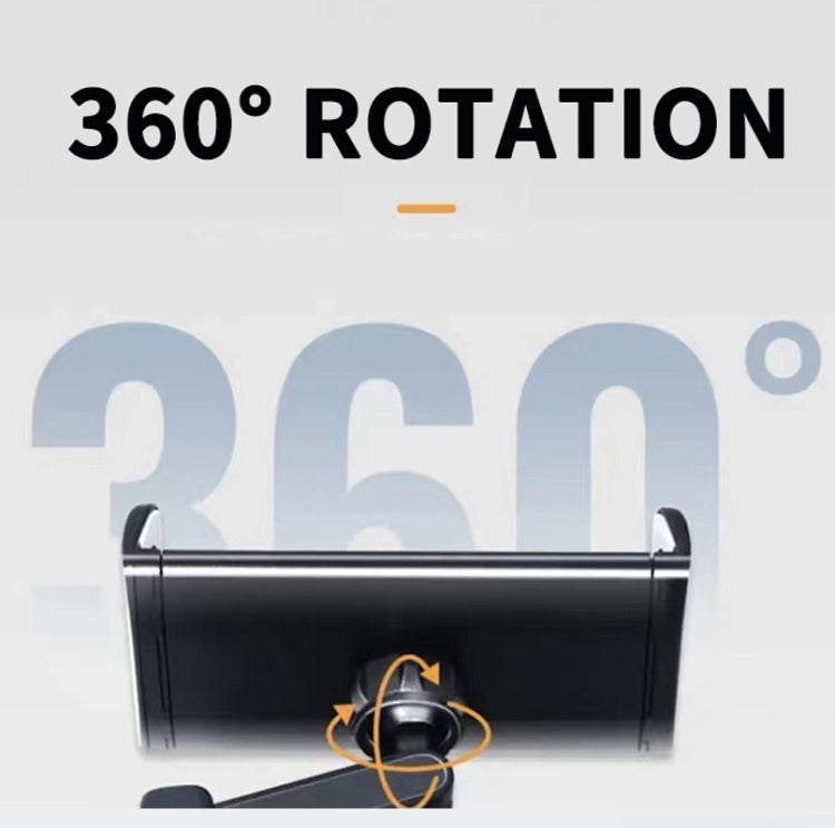 Car Rear Pillow Phone Tablet Bracket Rotatable Car Phone Holder(Black)