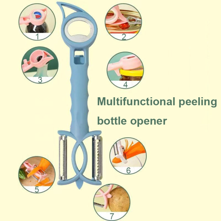 3 PCS 7 In 1 Multifunctional Peeling Bottle Opener Peeler Grater Can Opener