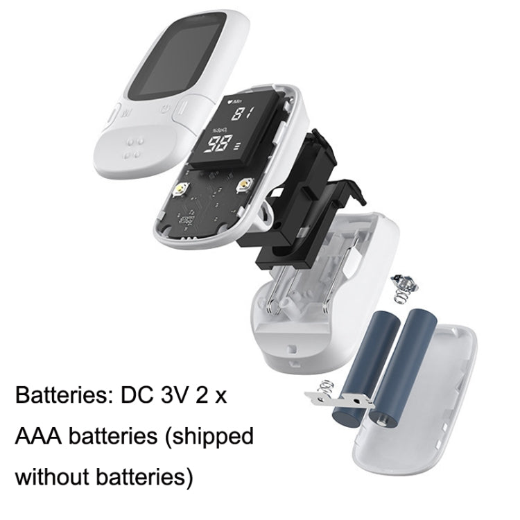 A2 Finger Clip Oximeter Pulse And Heart Rate Detection Monitor(White)