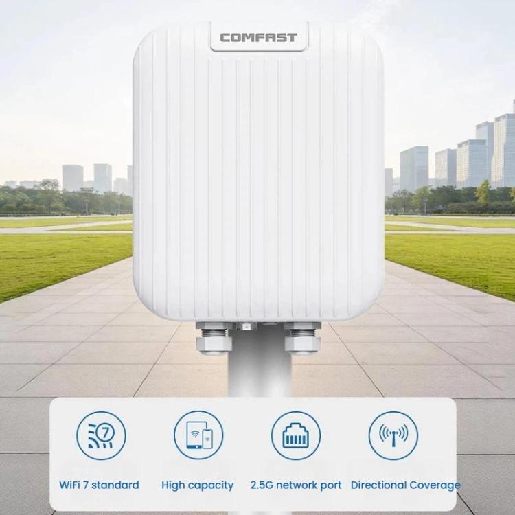 COMFAST CF-WA971 WiFi 7 Outdoor Access Point 3600Mbps With Directional Coverage, 2.5G WAN & Gigabit LAN Ports US Plug