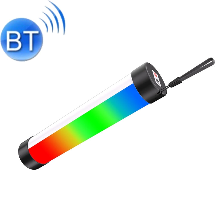 Lyyjdg-001 Bluetooth Magnetic RGB Emergency Light with Audio Function, Size: 260X42mm (Black)