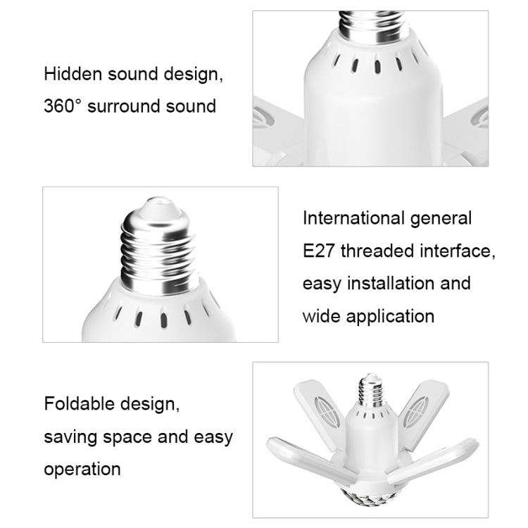 LY-002 24W Mini Bluetooth RGB Light Effect Foldable Music Light