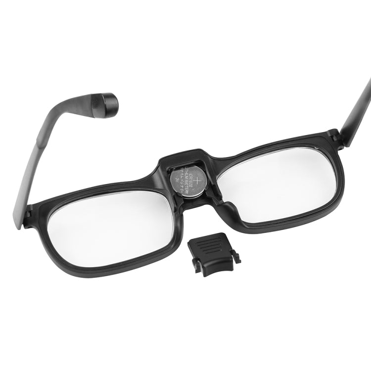 Glasses-Type Painting and Reading Magnifying Glass with 2LED Lights, Specification: 19156-3C