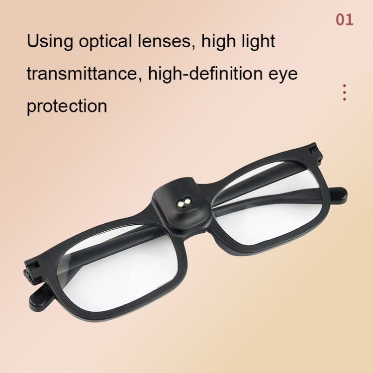 Glasses-Type Painting and Reading Magnifying Glass with 2LED Lights, Specification: 19156-3C