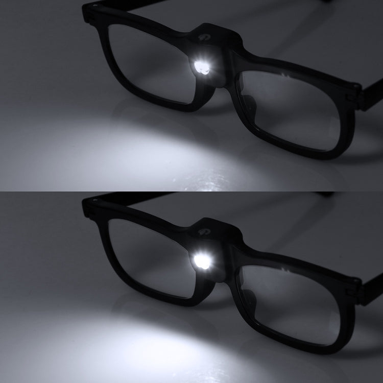 Glasses-Type Painting and Reading Magnifying Glass with 2LED Lights, Specification: 19156-3A