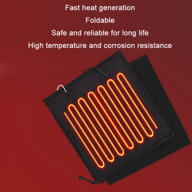 USB Electric Heating Outdoor Windproof And Warm Knitted Hat, Size: 24x24cm