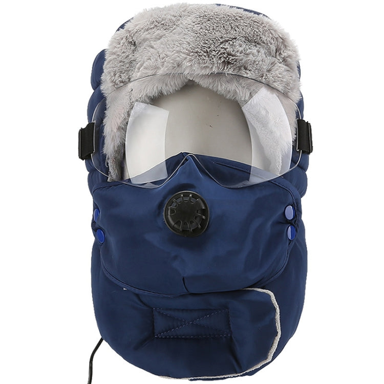 USB Rechargeable Intelligent Heating Neck Protector Anti-Fog Warm Cap, Size: 28x26x3cm