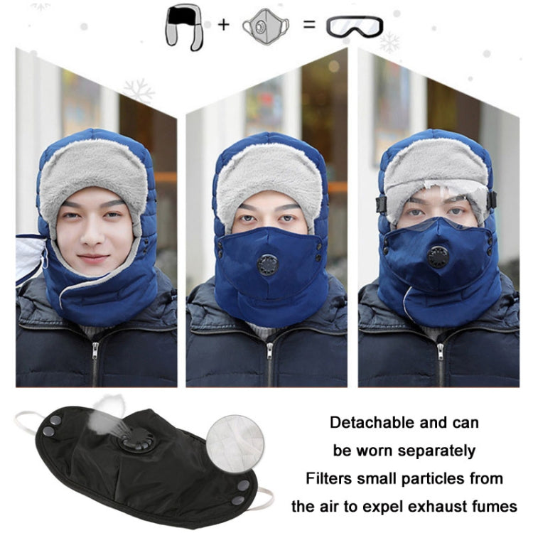 USB Rechargeable Intelligent Heating Neck Protector Anti-Fog Warm Cap, Size: 28x26x3cm