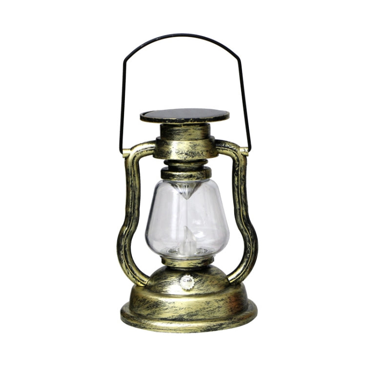 200802 Retro Solar Kerosene Lamp Shape Handheld Lamp Home Decor Flame Lamp