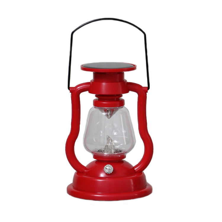 200802 Retro Solar Kerosene Lamp Shape Handheld Lamp Home Decor Flame Lamp