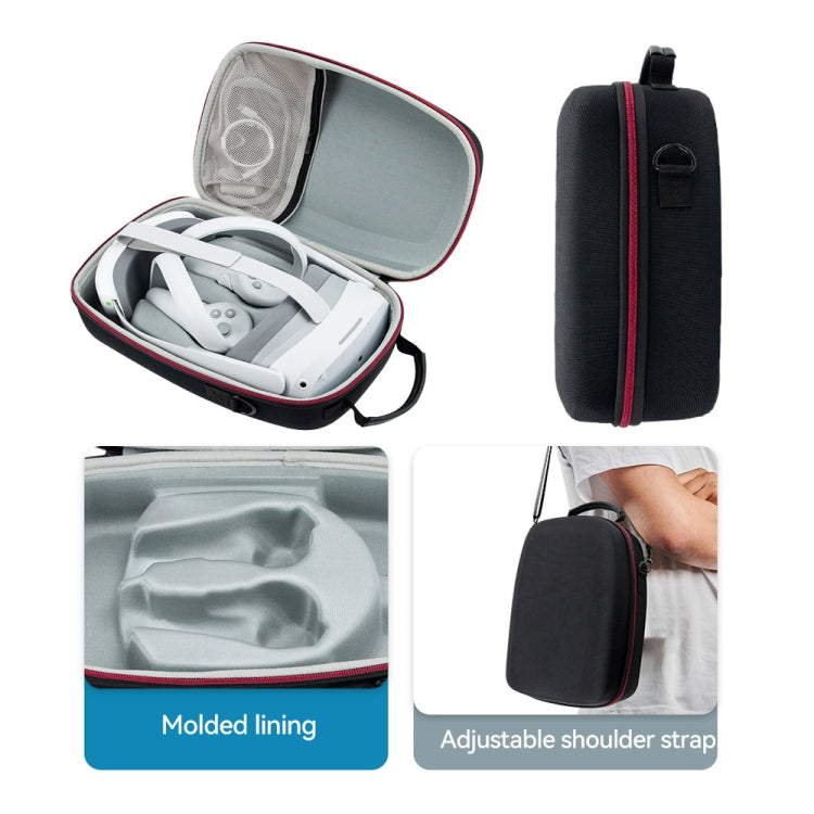 For  PICO 4 Storage Bag Carrying Case All -In -One VR Glasses Storage Box(Black)