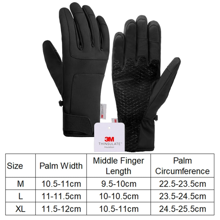 A030 Winter Skiing Glove Riding Sports Touch Screen Keep Warm Gloves, Size: