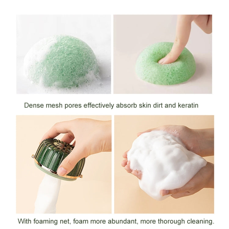 Hair Washing Brush & Lathering Net 2 In 1 Massage Scalp Brush With  Face Wash Wipe Green