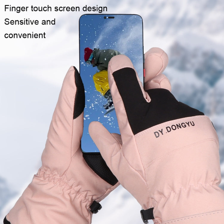 A064 Waterproof Cycling Touch Screen Cotton Gloves, Size: One Size