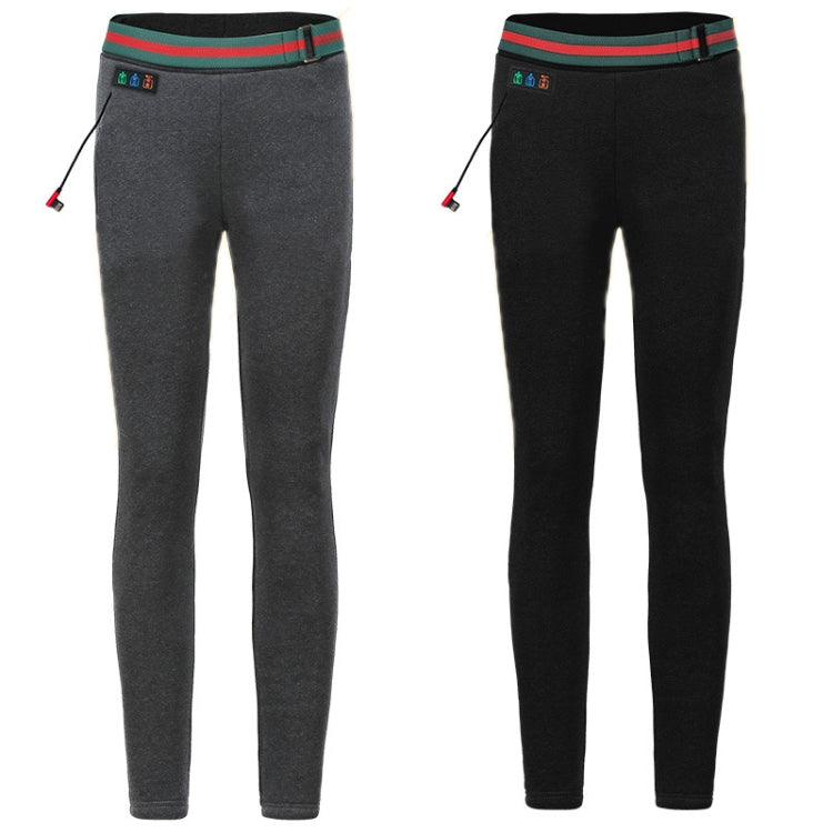 USB Rechargeable Smart Heating Outdoor Thickened Casual Trousers, Size: