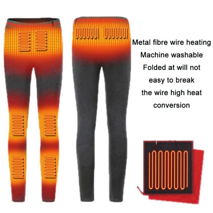 USB Rechargeable Smart Heating Outdoor Thickened Casual Trousers, Size:
