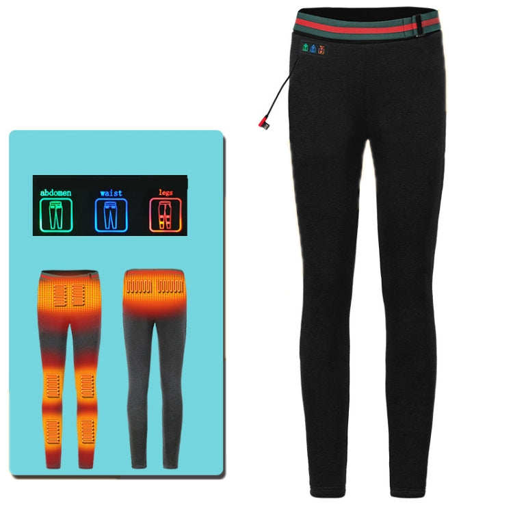 USB Rechargeable Smart Heating Outdoor Thickened Casual Trousers, Size: