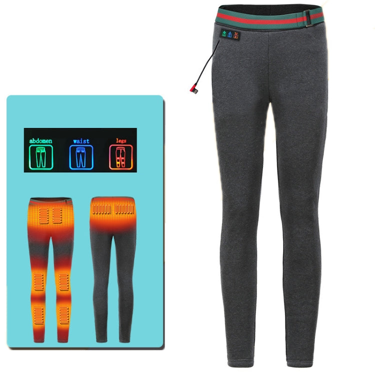 USB Rechargeable Smart Heating Outdoor Thickened Casual Trousers, Size: