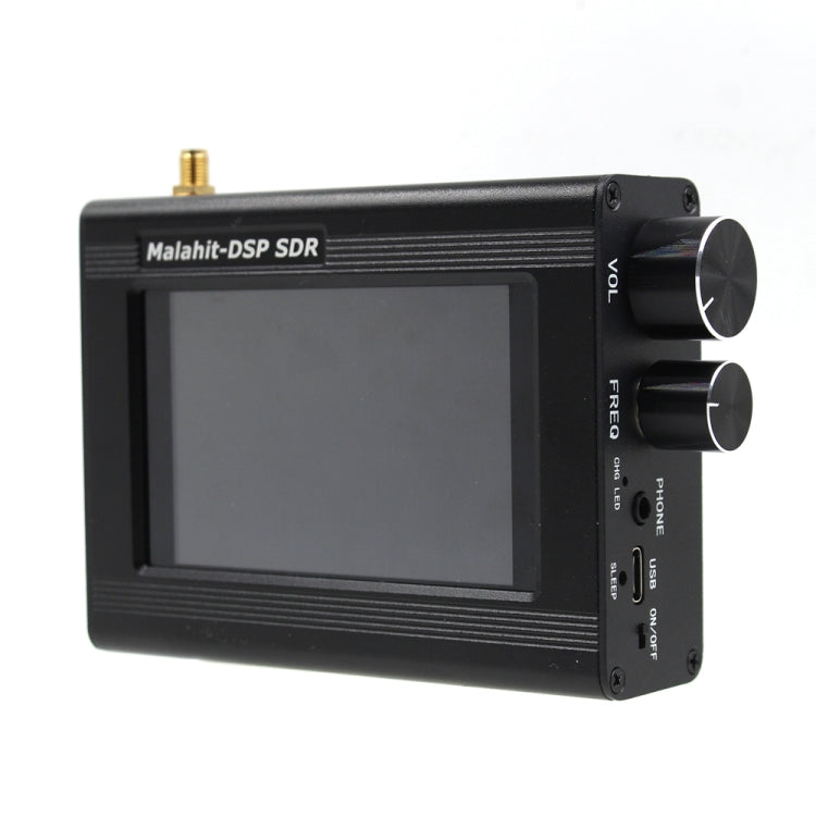 1.10D Version 50KHz-2GHz SDR Malachite Receiver 3.5 Inch Touch Screen Software Radio SDR Receiver(Black)