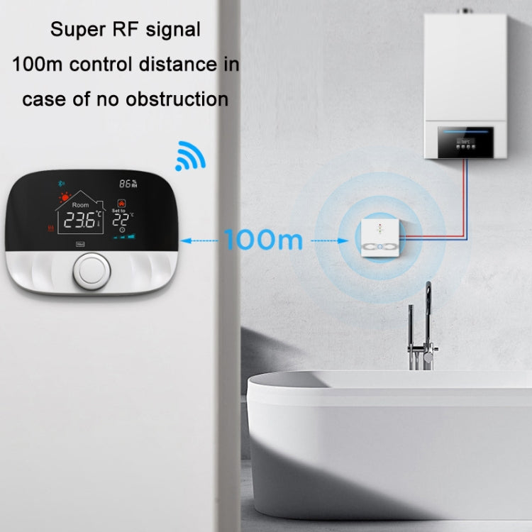 WiFi Wireless Water Heating Gas Boiler Thermostat(White)