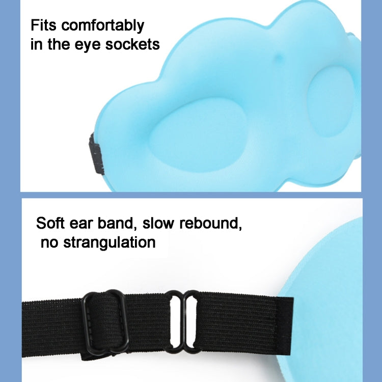 3D Cloud Eye Mask Ice Silk Slow Rebound Memory Foam Sleep Comfort Eye Mask