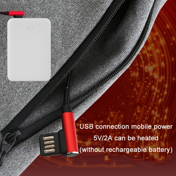 USB Smart Electric Heating Warming Thickened Hooded Sweatshirt, Size: