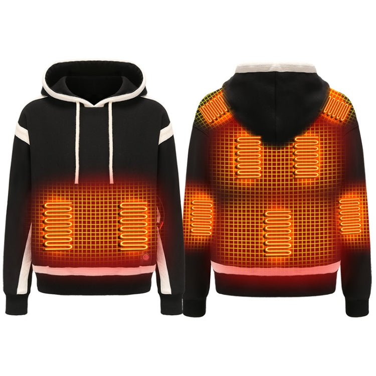 USB Smart Electric Heating Warming Thickened Hooded Sweatshirt, Size: