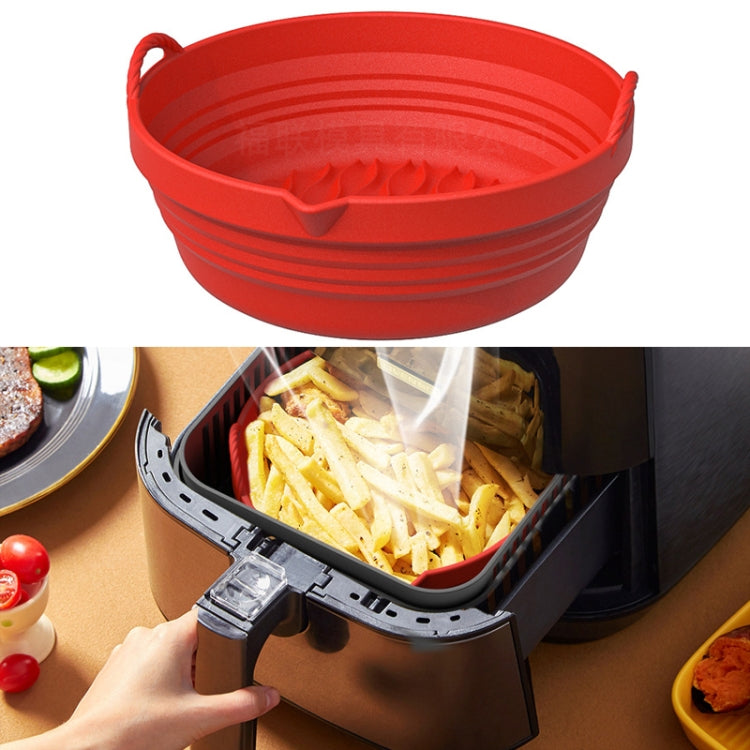 Air Fryer Silicone Baking Tray Folding Cake Baking Tray Baking Pad, Size: 7.8 Inches